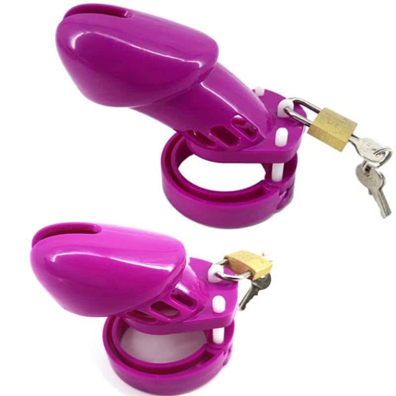 Gaiola De Castidade Plástico Peniana Gb 6000 Violeta