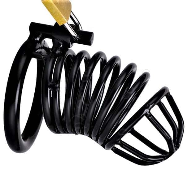 Gaiola De Castidade Peniana Homem - Metal - Preto