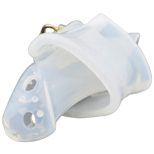 Gaiola De Castidade Peniana Silicone O Recinto Branco