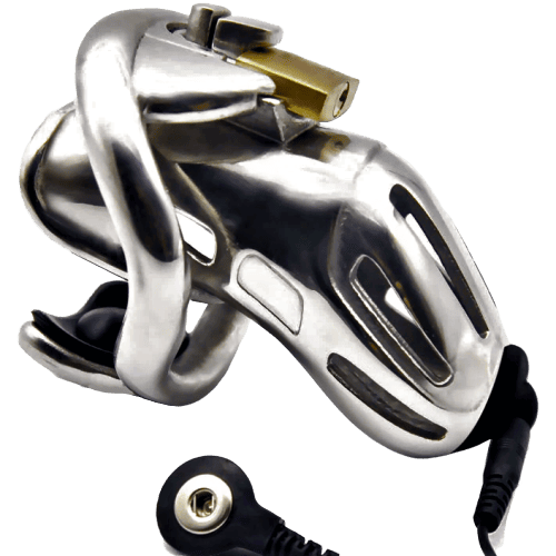 Gaiola De Castidade Peniana Elétrico - Metal - Viper L