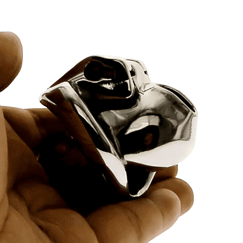 Gaiola De Castidade Peniana Homem - Metal - Mestre Prata