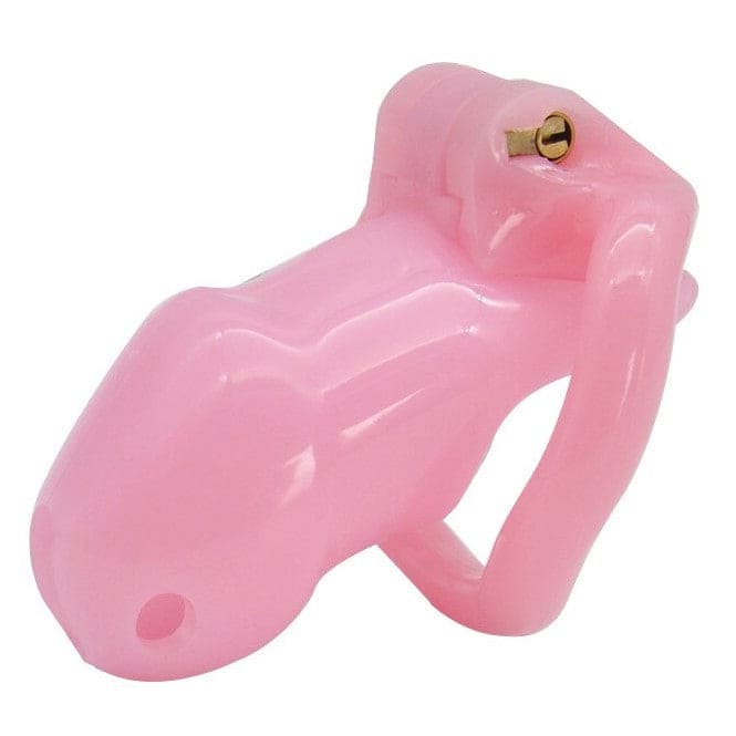 Gaiola De Castidade Peniana Gb 3000 Rosa Em Resina