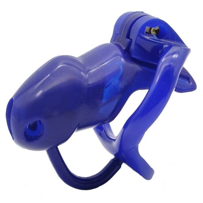 Gaiola De Castidade Peniana Gb 7000 Azul Em Resina