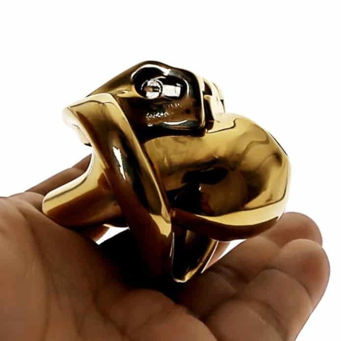 Gaiola De Castidade Peniana Homem - Metal - Mestre Ouro