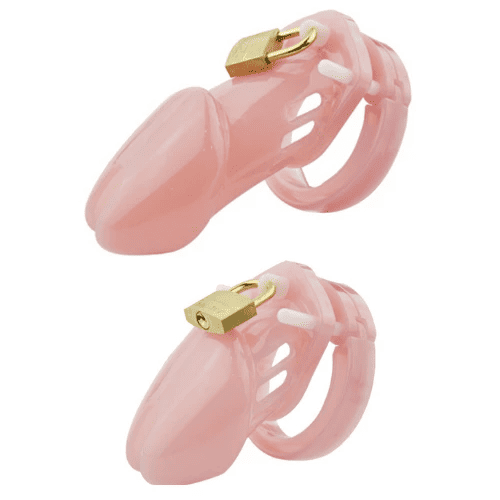 Gaiola De Castidade Plástico Peniana Gb 6000 Rosa