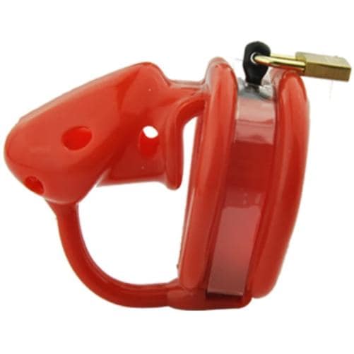 Gaiola De Castidade Peniana Resina Master 20 Vermelho