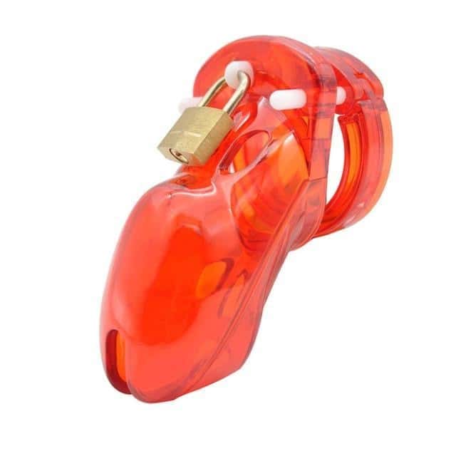 Gaiola De Castidade Plástico Peniana Gb 3000 Vermelho
