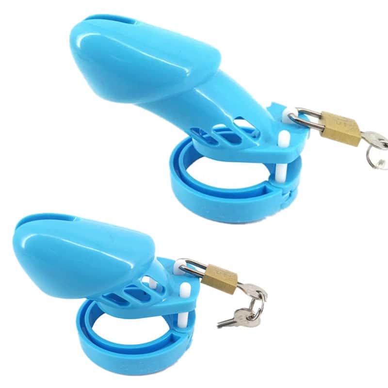 Gaiola De Castidade Plástico Peniana Gb 6000 Azul