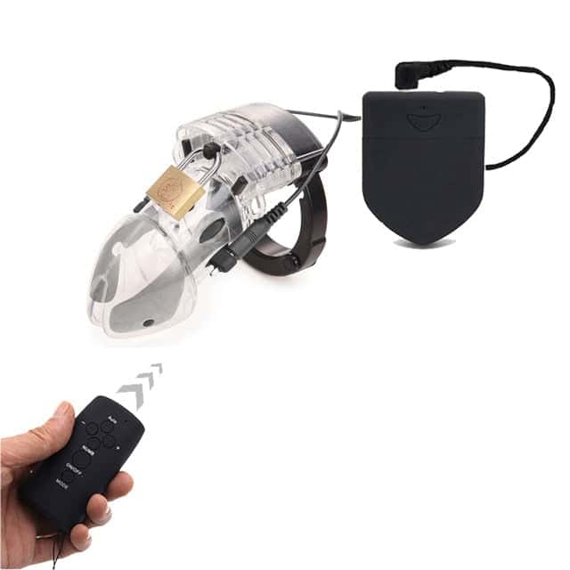 Gaiola De Castidade Plástico Peniana Elétrico Gb 6000