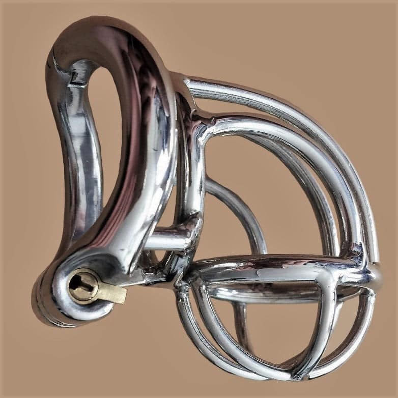 Gaiola De Castidade Peniana Metal - Homem - O Oposto