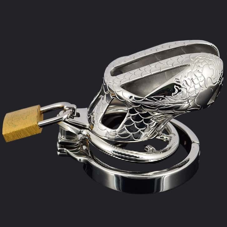 Gaiola De Castidade Peniana Homem - Metal - Barracuda