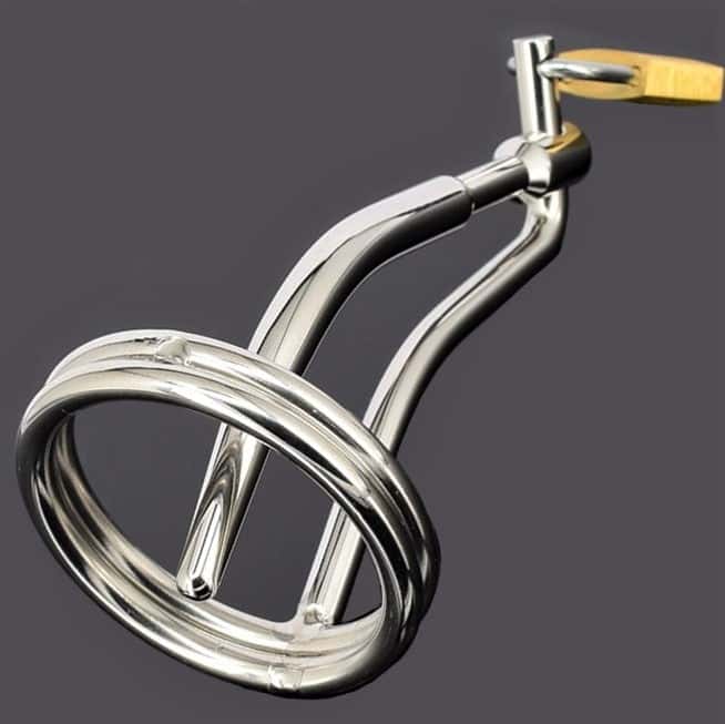 Gaiola De Castidade Peniana Uretra - Metal - Curva Infernal